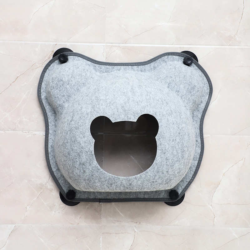 猫吊床猫窝空中吸盘宠物悬挂窝玻璃窝别墅月亮猫咪吸盘毛毡船