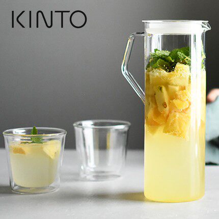 顺丰包邮日本KINTO CAST耐高温玻璃瓶冷水壶凉水冷饮果汁壶防爆