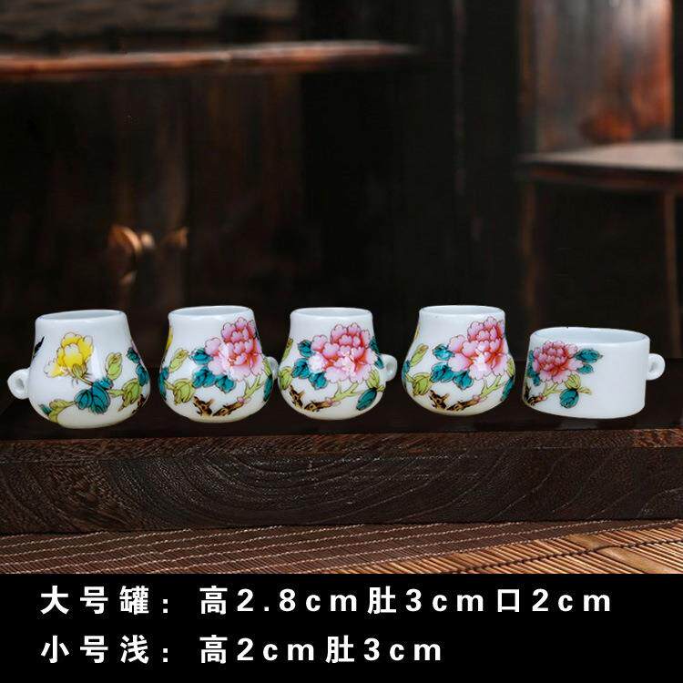 新款直销水点桃花 笼专用鸟食罐 绣眼罐 绣眼杯四季鸟 食碗