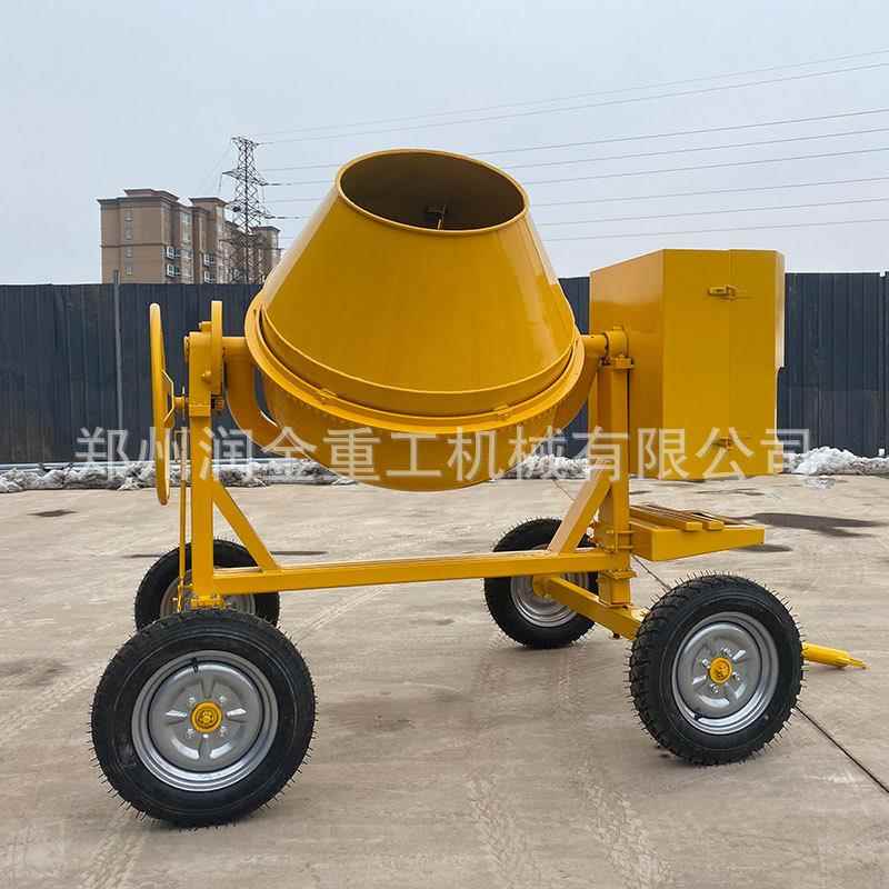 出口柴油搅拌机350l500L移动式小黄罐水泥砂浆混凝土滚筒搅拌机