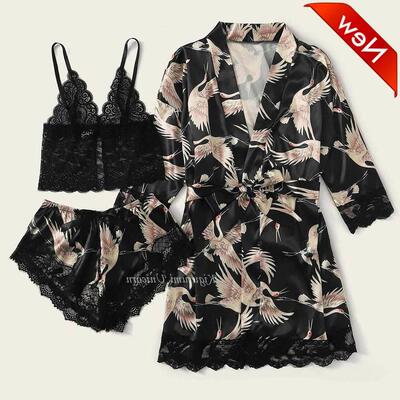 be Suit Summer Sexy V-Neck Pyjamas Sleepwear Home Nightdress