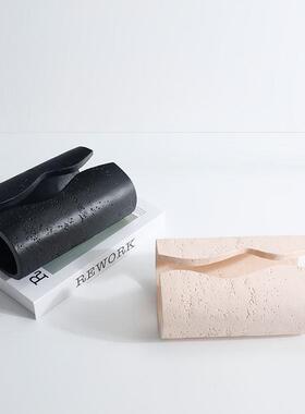 创意仿洞石纸巾盒客厅高档轻奢风抽纸盒摆件桌面玄关样板间售楼处