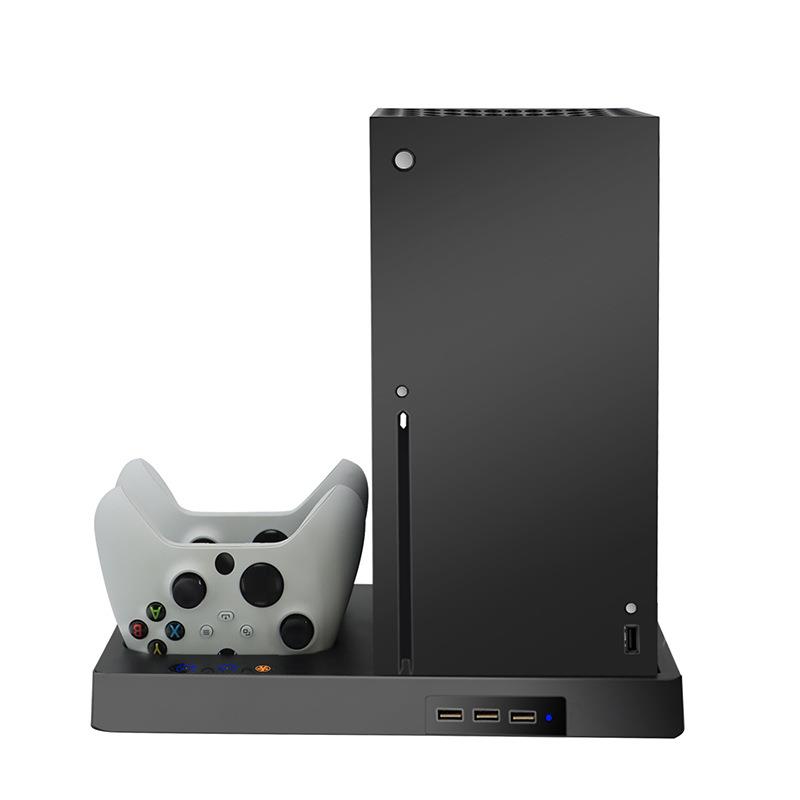 xboxseries x底座风扇+手柄双充+电池 xbox底座风扇磁吸充电座充