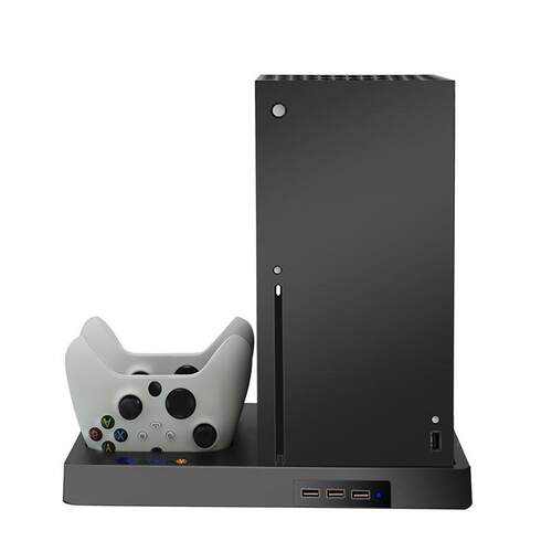 xboxseries x底座风扇+手柄双充+电池 xbox底座风扇磁吸充电座充