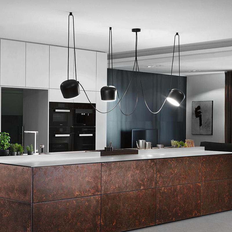 原版24CM大号鼓灯带罩现代装饰灯办公室展厅DIY黑色/白色罩子吊灯