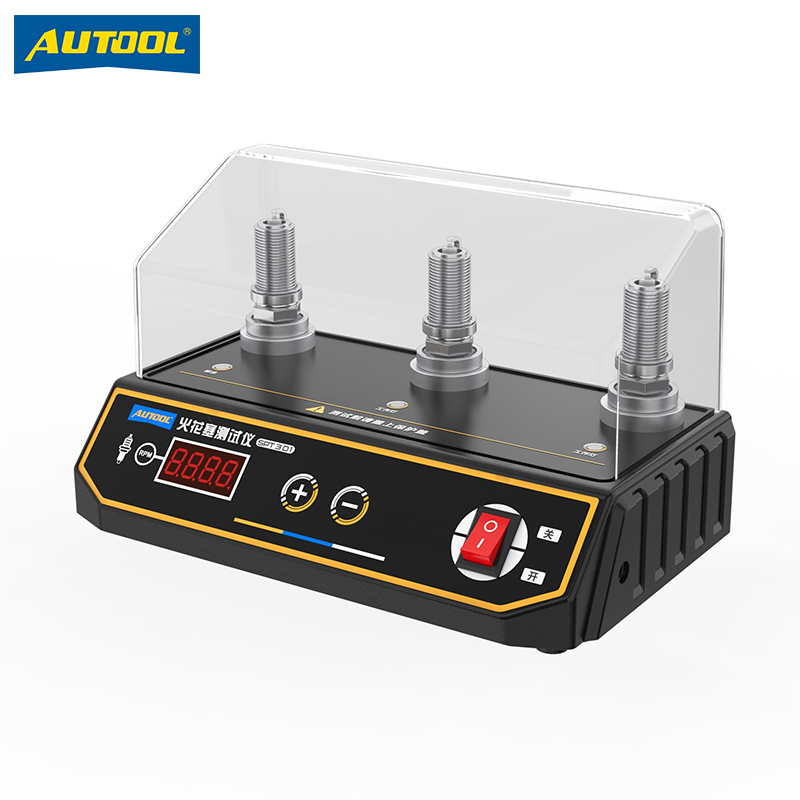 AUTOOL SPT301火花塞测试仪三孔高压模拟转速12V火花塞检测仪器