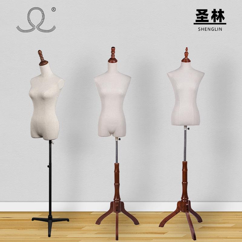 厂家直销新款女士服装包布无头半身塑料模特儿橱窗模特道具展示架