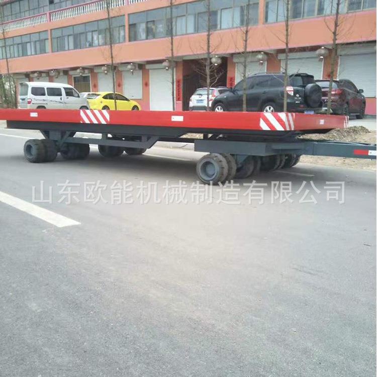 重型牵引平板运输设备定叉车牵引式挂车 1-50吨 加厚钢板工具车