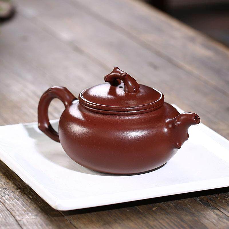 宜兴紫砂壶原矿紫泥倪新安树桩仿古壶花器茶壶茶具厂家货