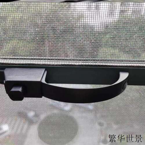 金刚网纱窗执手插销锁防盗纱窗锁扣把手铝合金纱门拉手窗户推拉锁