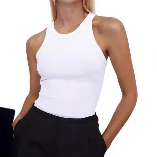 2Pack Women Sleeveless Basic Slim Knit Ribbed Tank Tops