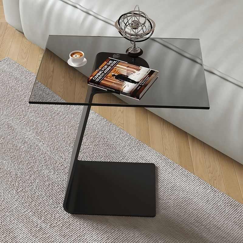 圆桌沙发小户型茶几几钢化玻璃简约轻意式角奢客厅创意高级现代