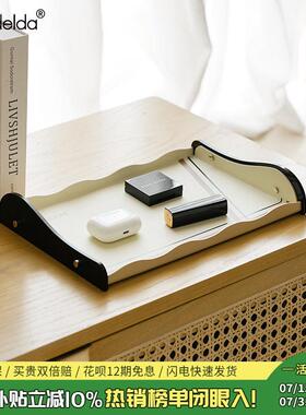 Mandelda入户玄关摆件酒柜装饰品轻奢进门桌面收纳层架客厅小托盘