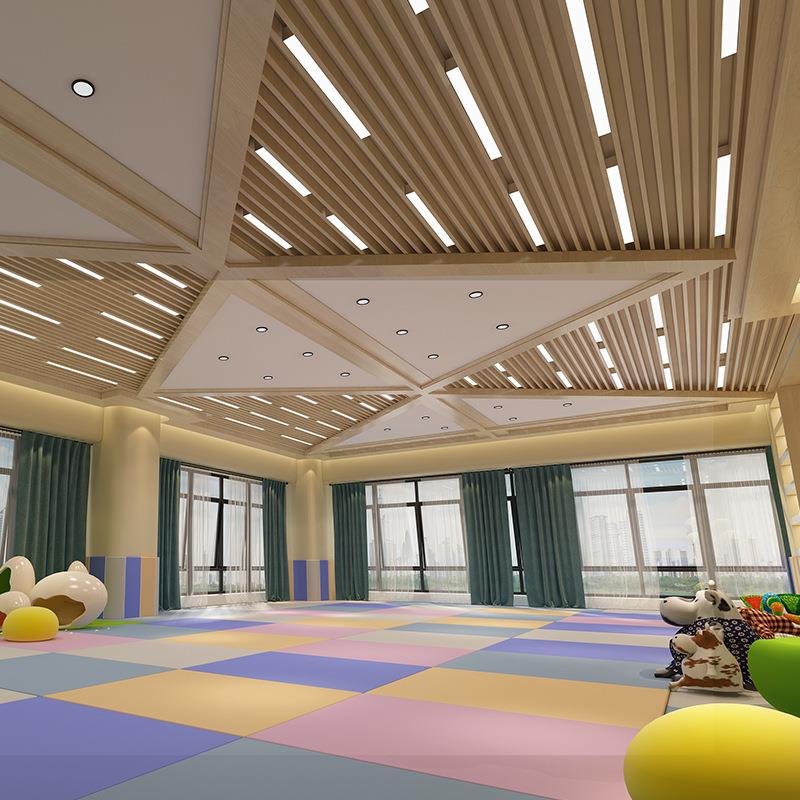 现代简约办公室led吊线灯长条形拼接造型超市店铺健身房创意吊灯