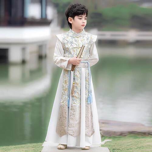 男童汉服国风套装2026新款宝宝古风少爷服唐装儿童春秋古装演出服