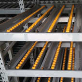 定制流利货架自滑中重型重力钣金铝合金流利条滑轨滚动流利式 货架