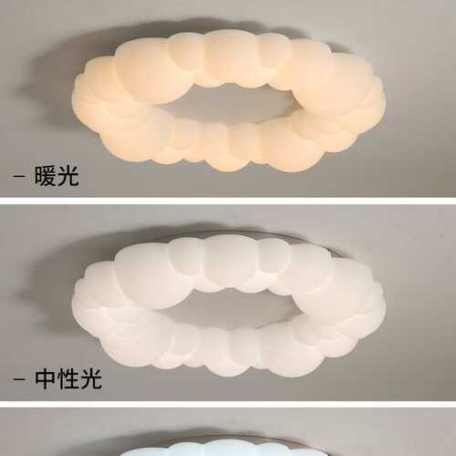 奶油灯网红灯具吸顶灯简约新款风灯现代饰2023卧室客厅大气主年灯