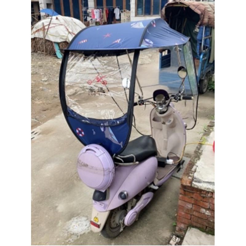 迅外卖讯风罩车雨伞摩托车电瓶车遮阳伞挡豪雨棚防雨电动篷防晒豪