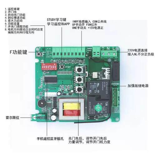 捷力开 门机平移门电机主板电动遥控开 门机自动门机控制器主板
