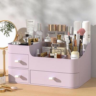 desk organizer desktop makeup box storagebox化妆品收纳盒