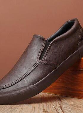 正品暖棉鞋2男冬季保加绒男韩版懒人205新款一脚蹬防水男鞋士休闲