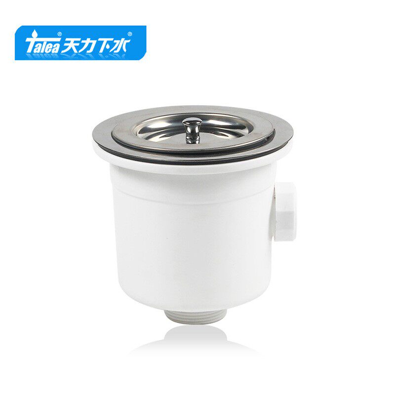 天力厨房水槽下水器落水器澳洲款式洗菜池双层提篮过滤XL272