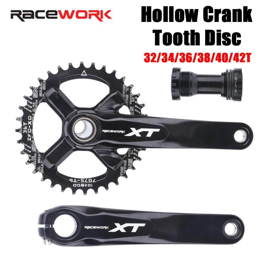 Racework登山车中空一体曲柄改装单盘XT造型设计大齿盘 中轴 超健