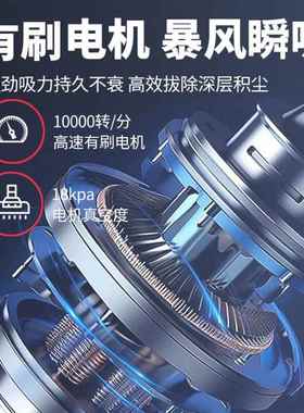 电吸尘器大DGI功吸力无便携式家用除线尘器多能车载手持锂吸尘器