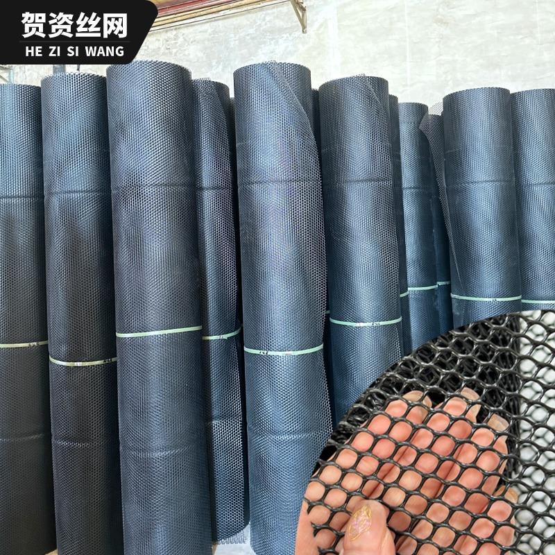 防盗窗黑色塑料阳台安全养鸡网