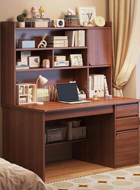 HIR沛电脑桌翔书型桌书架一体书柜家用小户卧室字学生成人学习写