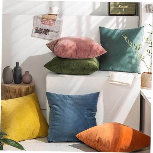 抱枕Throw pillow sofa back cushion cover velvet Pillow case
