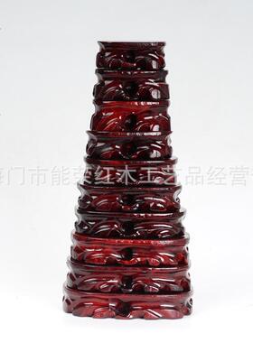套十小石头奇石底座实木可挖槽摆件树根木底座特价