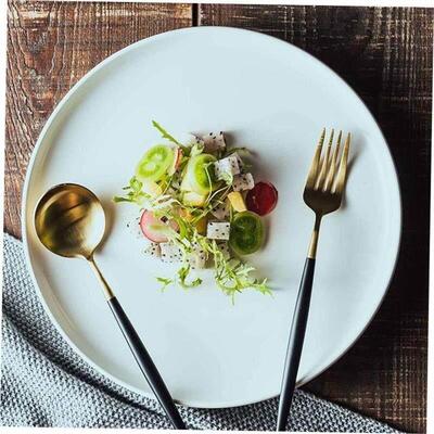 dinner plates ceramic steak plate dishes 西餐盘 western food