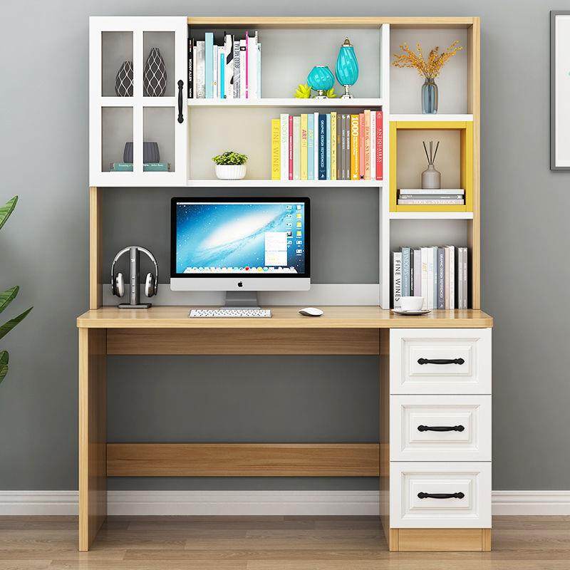 书书桌架组合电一字体现代简约家用见详情卧室书柜脑台式写桌子儿