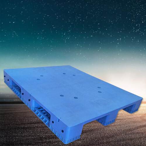 抗冲击加厚二面进叉塑胶托盘仓库防潮板
