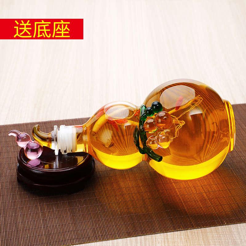 葫芦泡酒瓶透明密封玻璃瓶高端玻璃泡酒瓶高硼硅材质玻璃瓶
