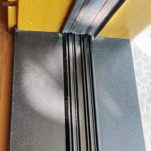 加厚型移门轨道四槽导轨衣柜双门滑道厨房卫生间推拉门双排轮滑.