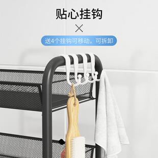 A6L卫生间浴室置物架家用厕所小推车洗手间转角落地收纳架子用品