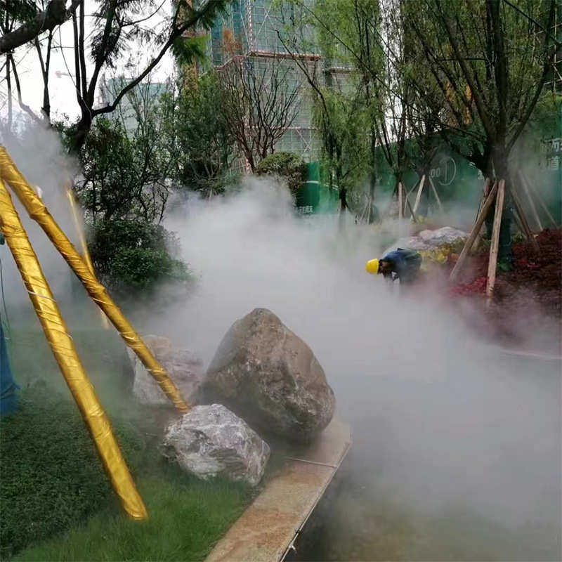 造景降温加湿系统高压除异味造雾机 车间智能全自动人造雾