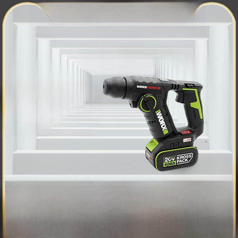 维克斯多功能锂电池充电电锤Wu380S轻型手钻冲击钻无刷电动工具