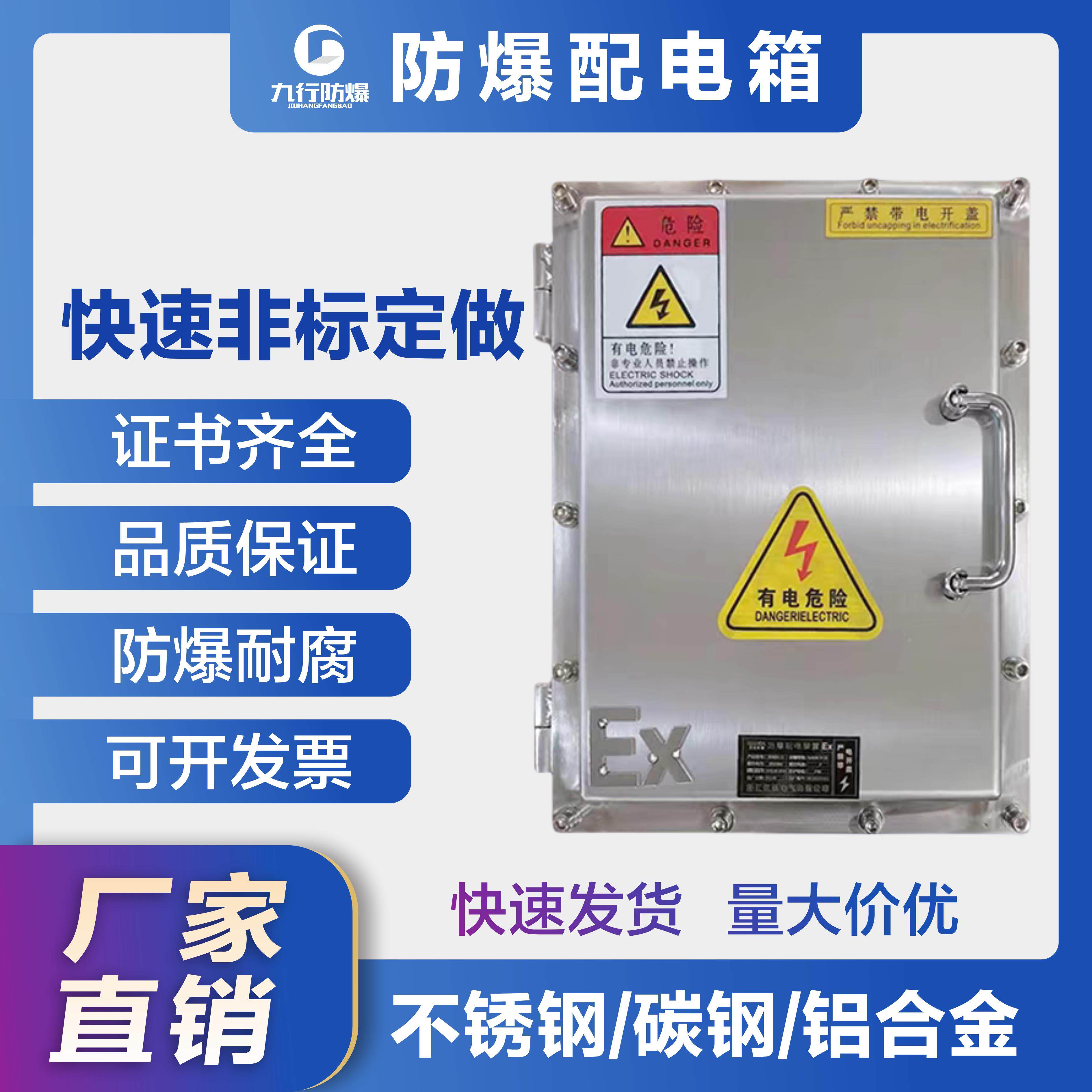 防爆配电箱不锈钢检修电源变频温控电伴热动力启动照明接线柜定制