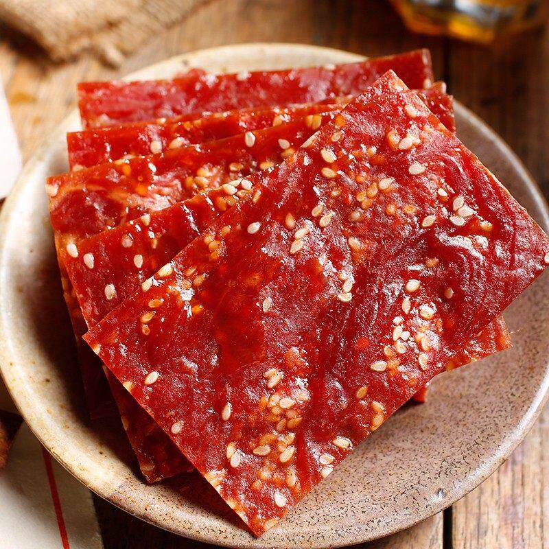 飘零大叔猪肉脯50g*3袋芝麻香辣味靖江猪肉干 干零食独立小包装小