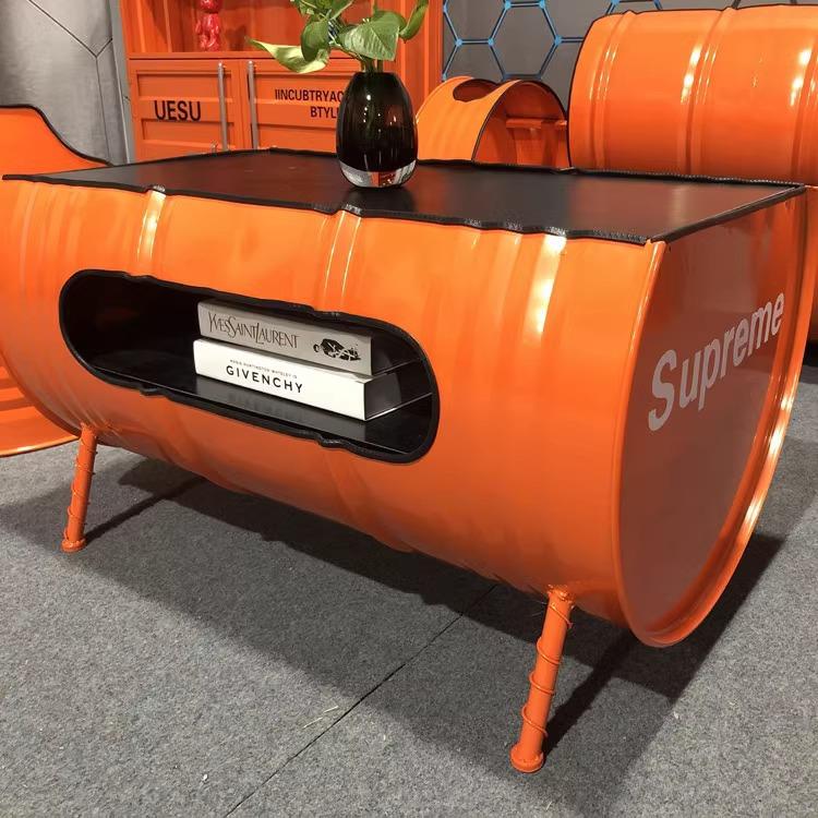 吧桌组合油椅桶401酒沙发ktv铁茶几服装店创意工业风复古艺卡座沙