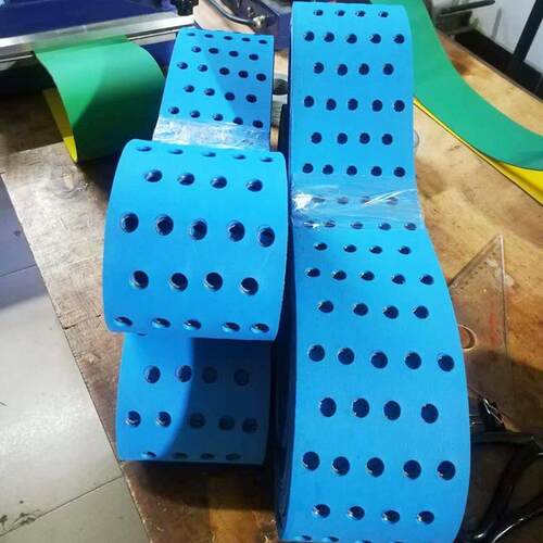 裱纸机天蓝色中打孔带面橡胶间尼龙双打孔皮纸品带包装行业裱纸机
