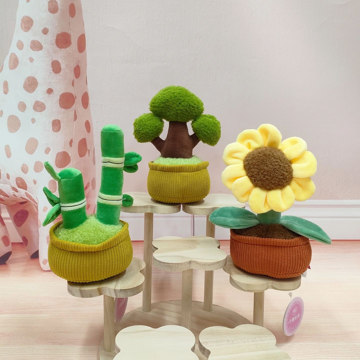 仿真植物盆栽毛绒玩具可爱香味向日葵玩偶公仔创意摆件儿童玩具