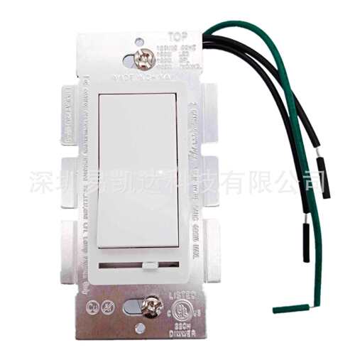 美规面板式调光开关 可控硅调光器 LED吸顶灯按钮滑动微调调光器