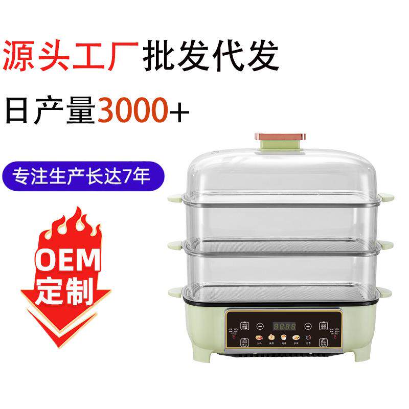 全自动智能家用电蒸锅家用多功能四层大容量蒸汽锅自动断电蒸箱