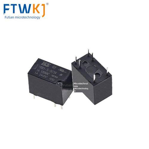 汇港继电器HRB1-S-DC5V 9V 12V 24V 6脚2A 同步HFD23/TR5VL-S-Z