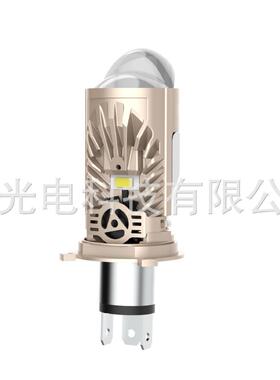 新款直插式M01P高功率H4 LED灯 汽摩通用前大灯 高亮聚光远近一体