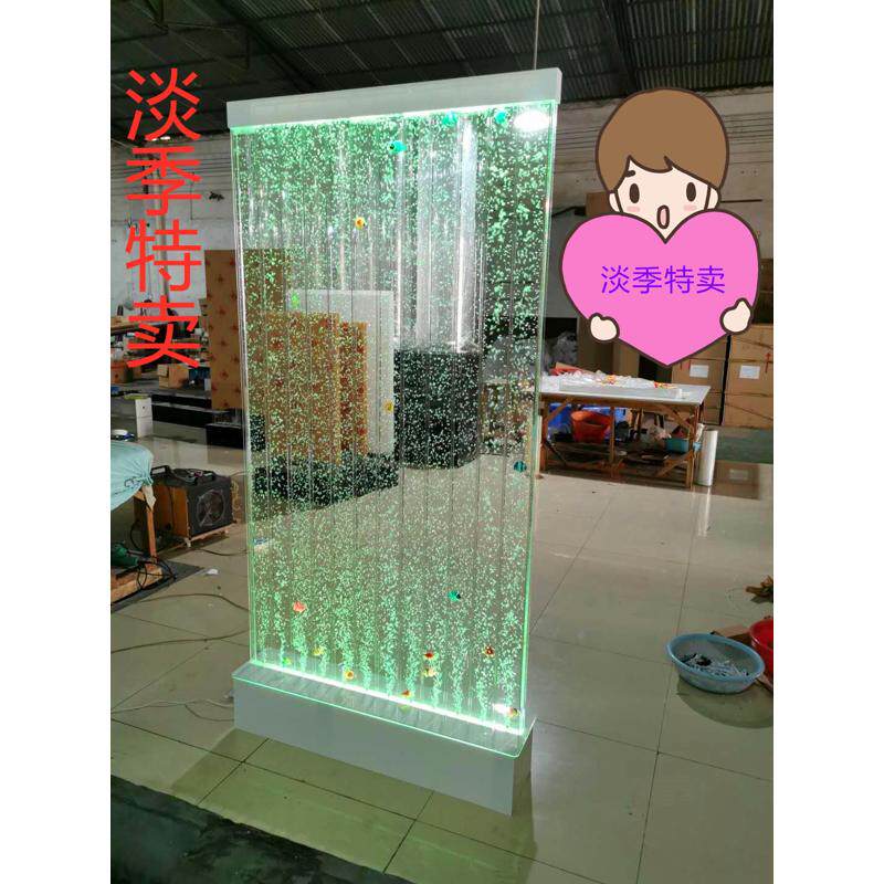 亚克直销灯屏风墙可水族酒柜墙气泡力玄关工厂流水水柱